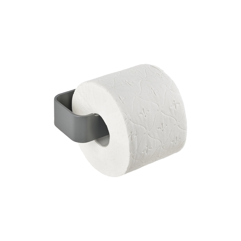 Zone Denmark Toilettenpapierhalter – Aluminium, Grau, Wandmontiert, 7,6 × 16,4 × 4 cm