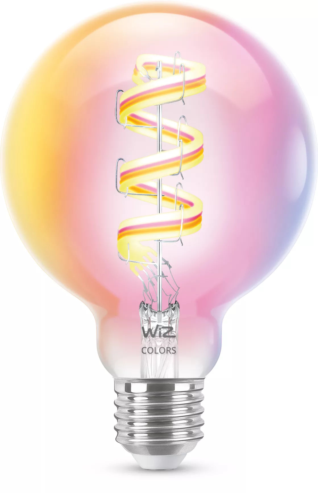 WiZ Smart-Leuchtmittel E27 G95 – 1521 lm, 2200–6500 K, WLAN, dimmbar – Transparent
