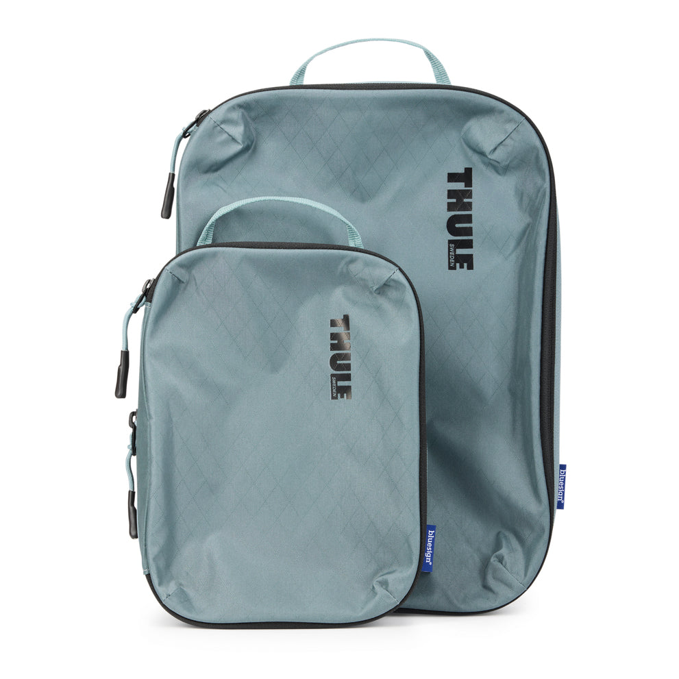 Thule Packwürfel-Set Compression Cube Set – bluesign, 3 l – grau – Nylon – 2 Stk.