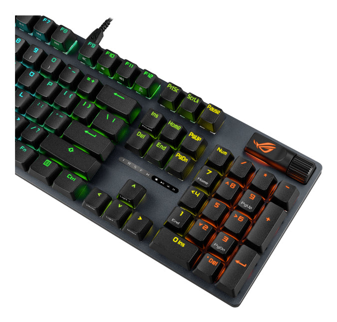 ASUS ROG Strix Scope II X – Gaming-Tastatur, mechanisch, USB, RGB, mit Handgelenkauflage, Schwarz
