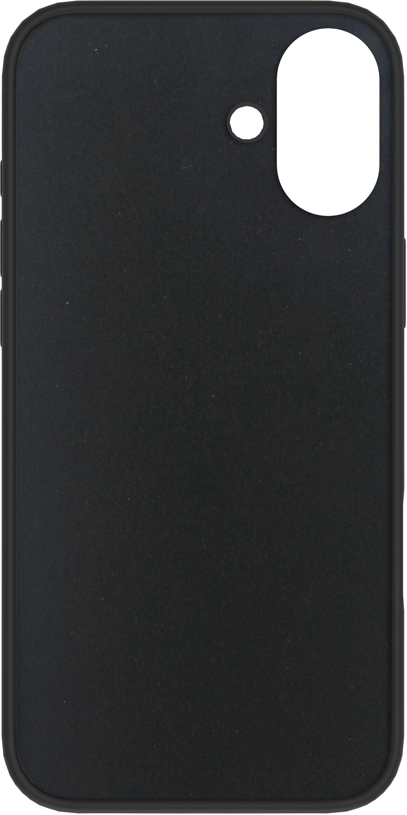 eSTUFF INFINITE RIGA Backcover – für Apple iPhone 16, PC+Silikon, Schwarz