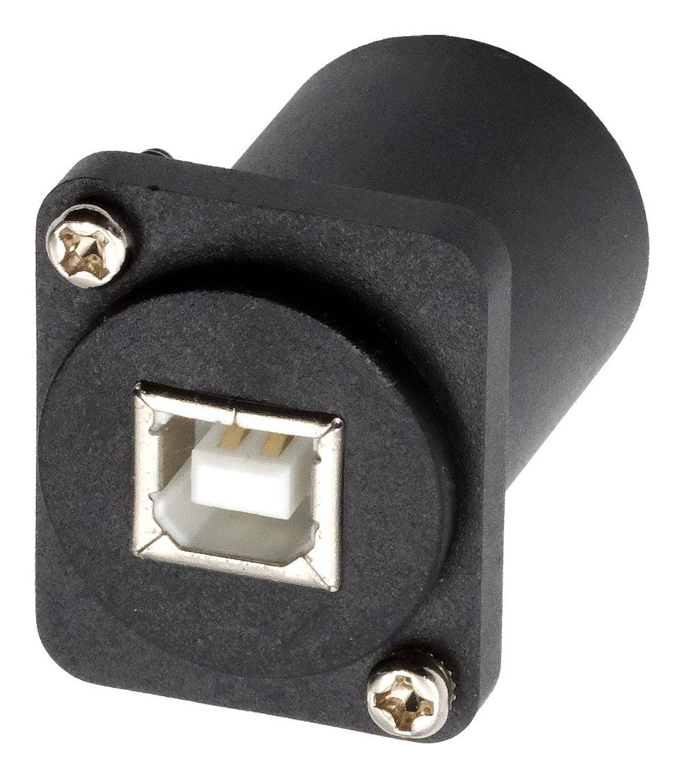 EXSYS EX-49157 Adapter USB-B Buchse zu USB-A Buchse – USB 2.0 (480 Mbit/s), Schwarz