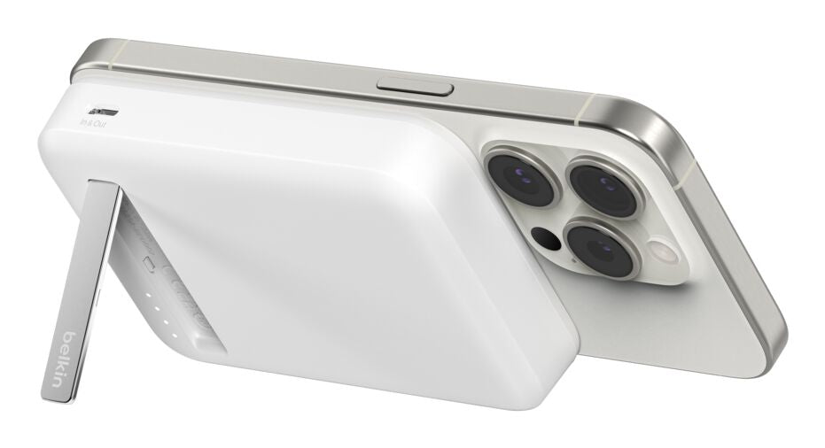 Belkin BoostCharge Pro – Powerbank (magnetisch/Wireless) – 8000 mAh, Wireless 15 W, Weiss