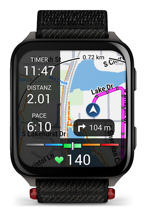 Garmin Venu X1 – Smartwatch – 46 mm, 2", GPS, Bluetooth, AMOLED, Saphirglas, Schwimmen, Schwarz, Gewebe