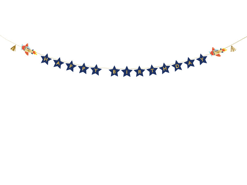 PartyDeco Girlande Fahrzeuge – Mehrfarbig – Papier – 1 Stk