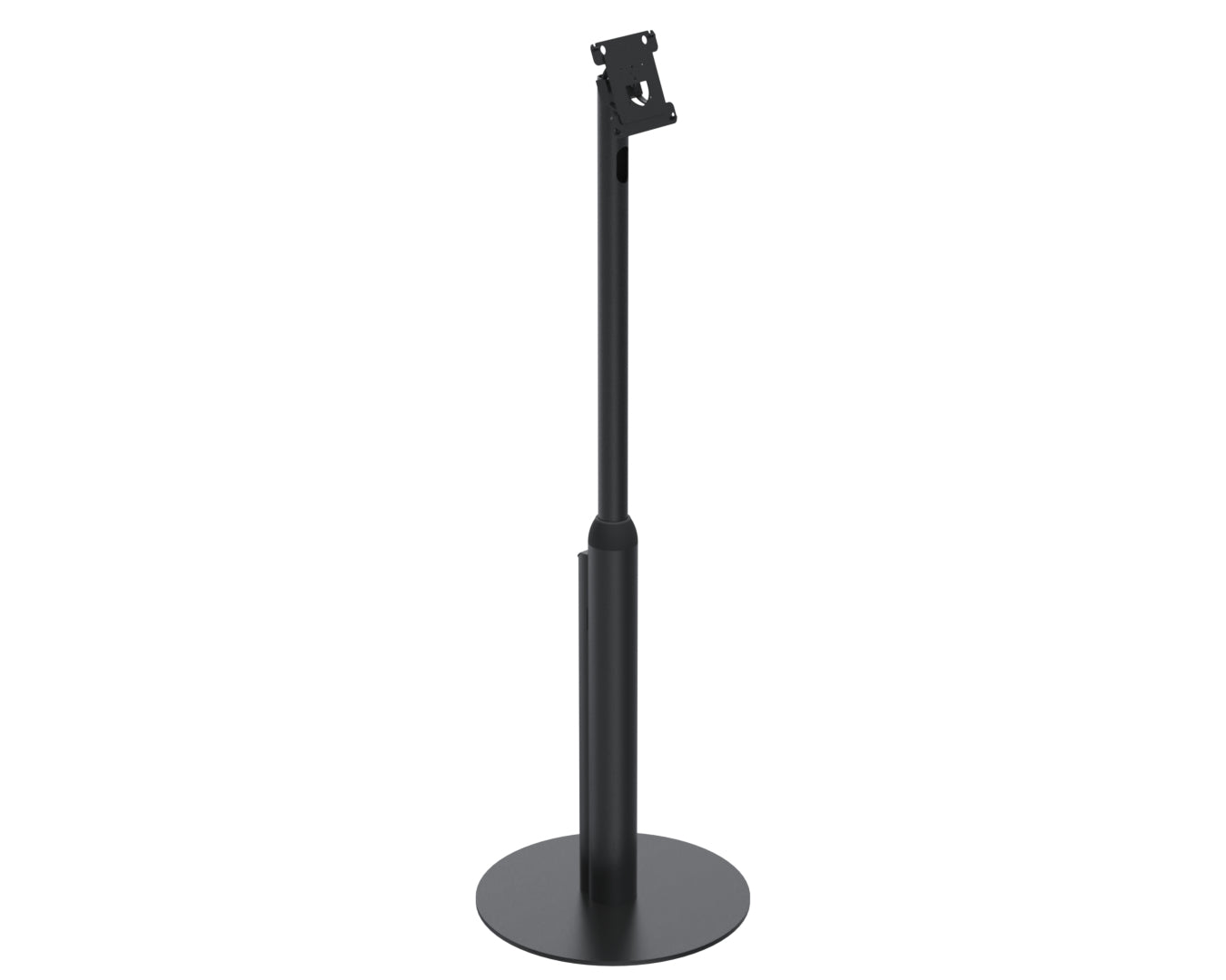 Ergonomic Solutions SpacePole – Verstellbarer Bodenständer, Weiss, für VESA 75/100