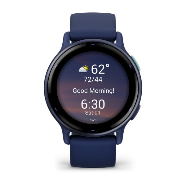 Garmin Vivoactive 5 – GPS-Smartwatch – 42,2 mm, 1,2", GPS, WLAN, AMOLED, Gorilla Glass, 5 ATM, Kapitänsblau