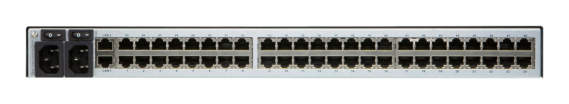 ATEN SN0148CO Serieller Konsolen-Server – 48 serielle Anschlüsse, 2× RJ-45 LAN, Web-Management, Dual-Strom/LAN