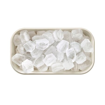Lékué Eiswürfelbox – 12,5 × 22,5 × 12 cm, Silikon, Weiss, 132 Stk., mit Deckel, spülmaschinenbeständig