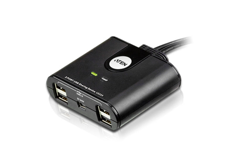 ATEN 2-Port KVM-Switch (lokal) – USB 2.0-Hub, 4× USB-A