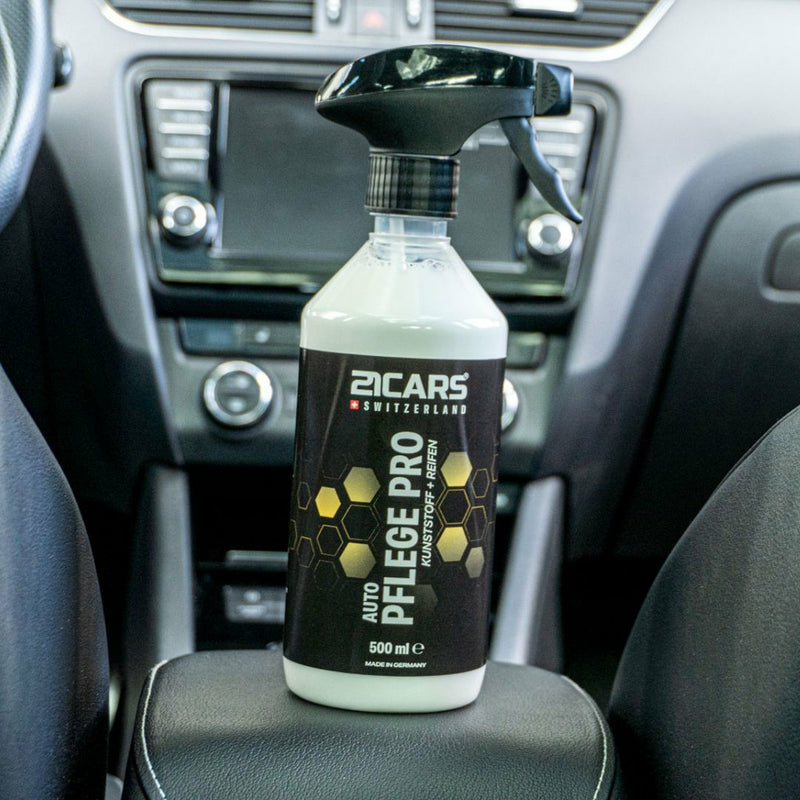 21CARS PFLEGE PRO Kunststoff- und Gummipflege – für Innenraum & Reifen – 500 ml – Langzeitschutz