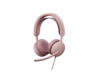 Logitech Zone Wired 2 for Business – Headset – USB-C/USB-A, mit Mikrofon – Rosa