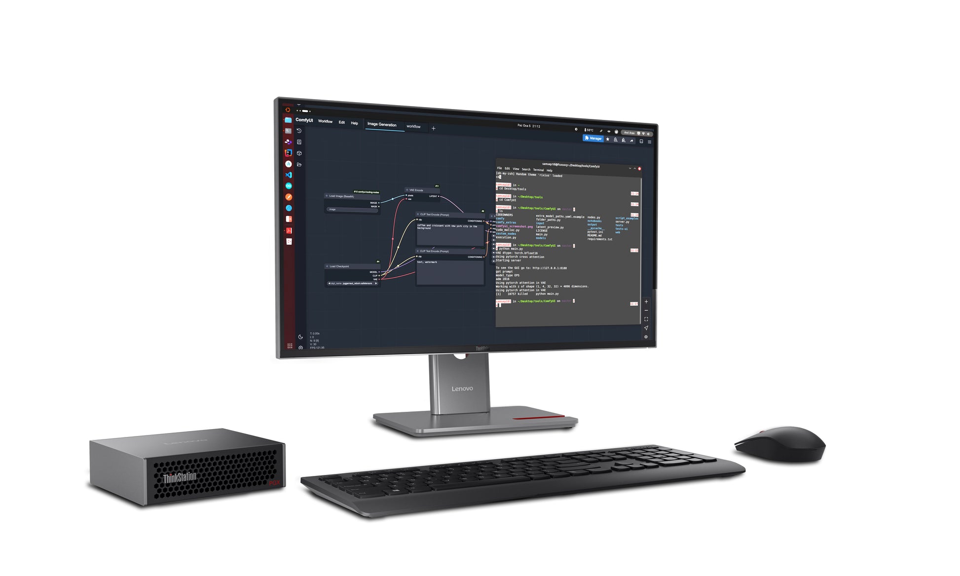 Lenovo ThinkStation Micro – NVIDIA GB10, 128 GB RAM, 4 TB SSD, DGX OS