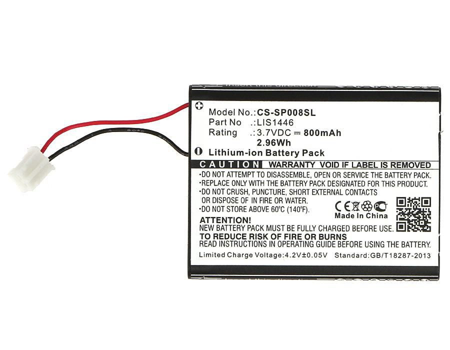 CoreParts LIS1446 – Li‑Ion Akku, 800 mAh, 2,96 Wh, 3,7 V, für Sony CECHZK1GB, Schwarz