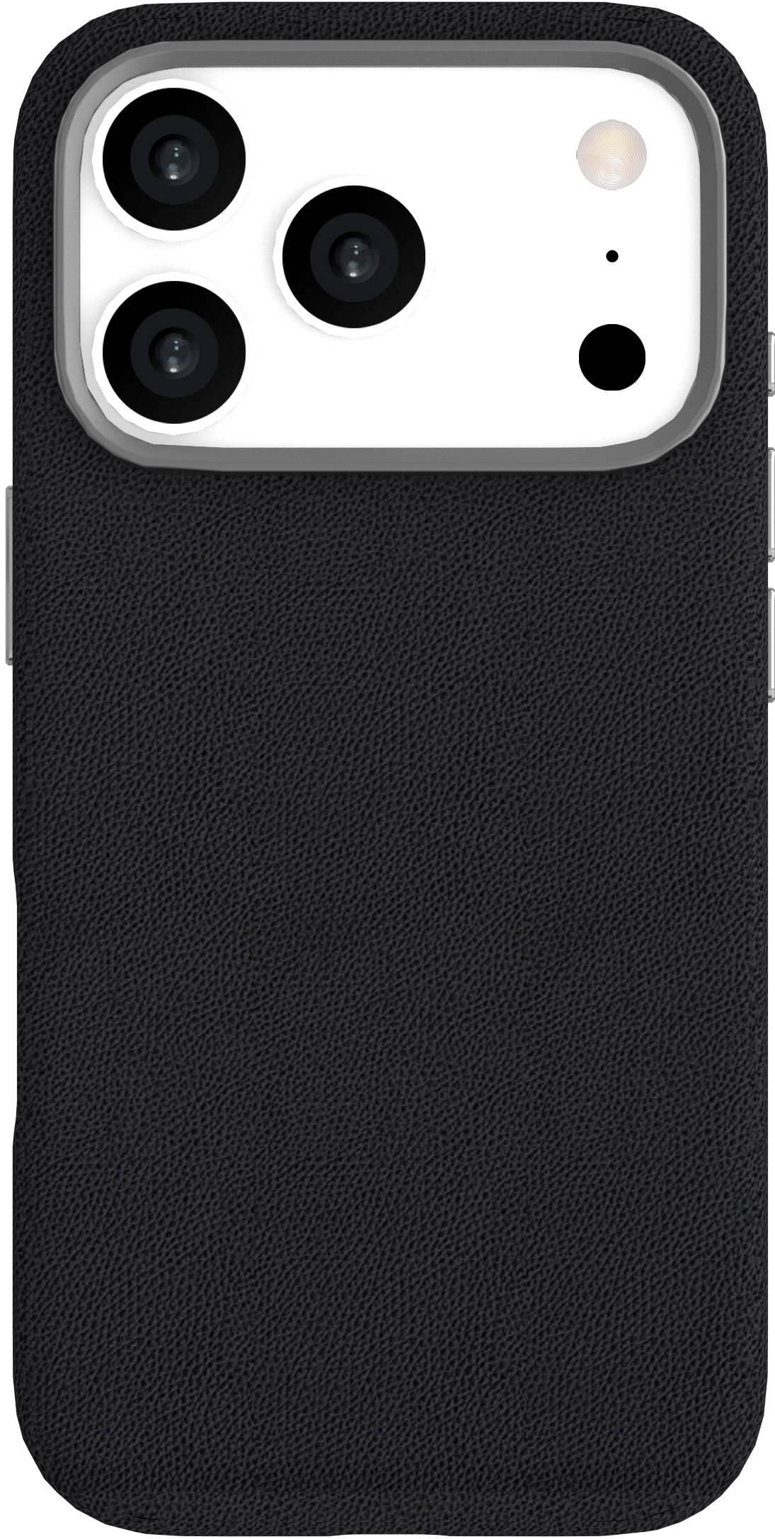 eSTUFF INFINITE VENICE Backcover – für Apple iPhone 17 Pro, MagSafe, PU+TPU, Schwarz, bis 1,2 m sturzsicher