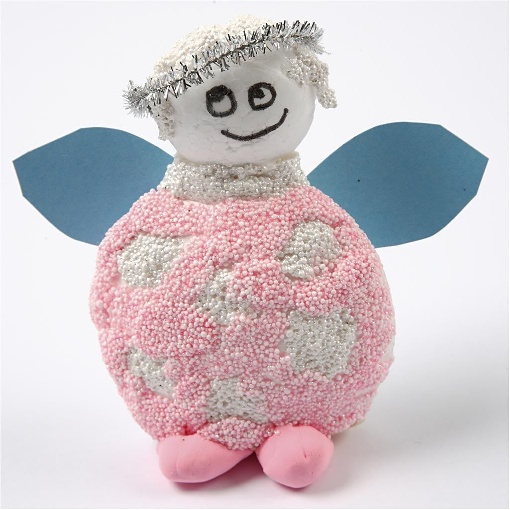 Creativ Company Styropor-Kugeln und -Eier, Polystyrol, Weiss, 550 Stk.