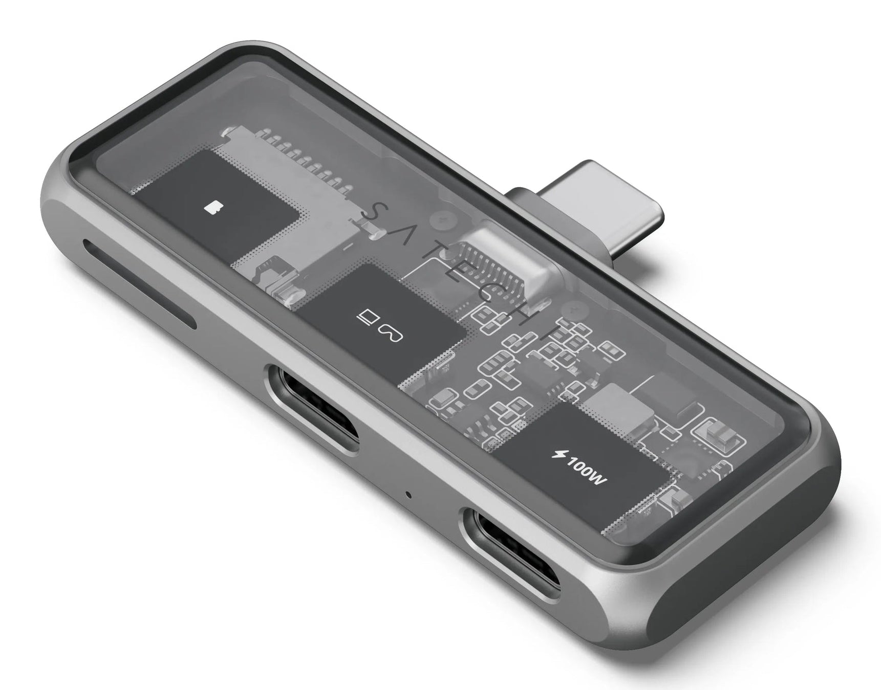 Satechi Dockingstation – USB-C, 100 W PD, microSD, für Windows/Mac/ChromeOS