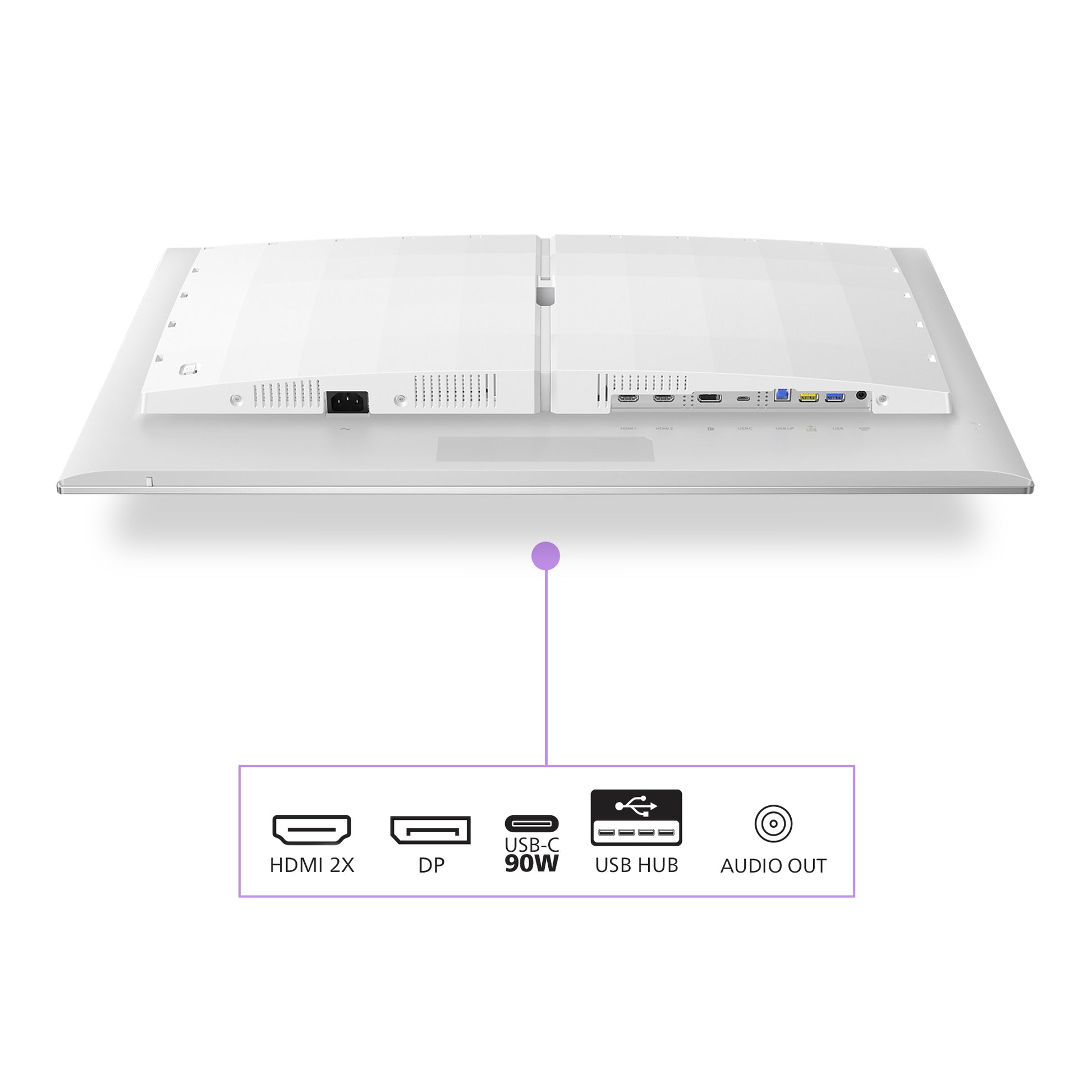 Philips 32M2N8900/00 – Monitor, 31,5", 240 Hz, 1000 cd/m², KVM, Integrierte Lautsprecher, VESA 100 × 100, Weiss