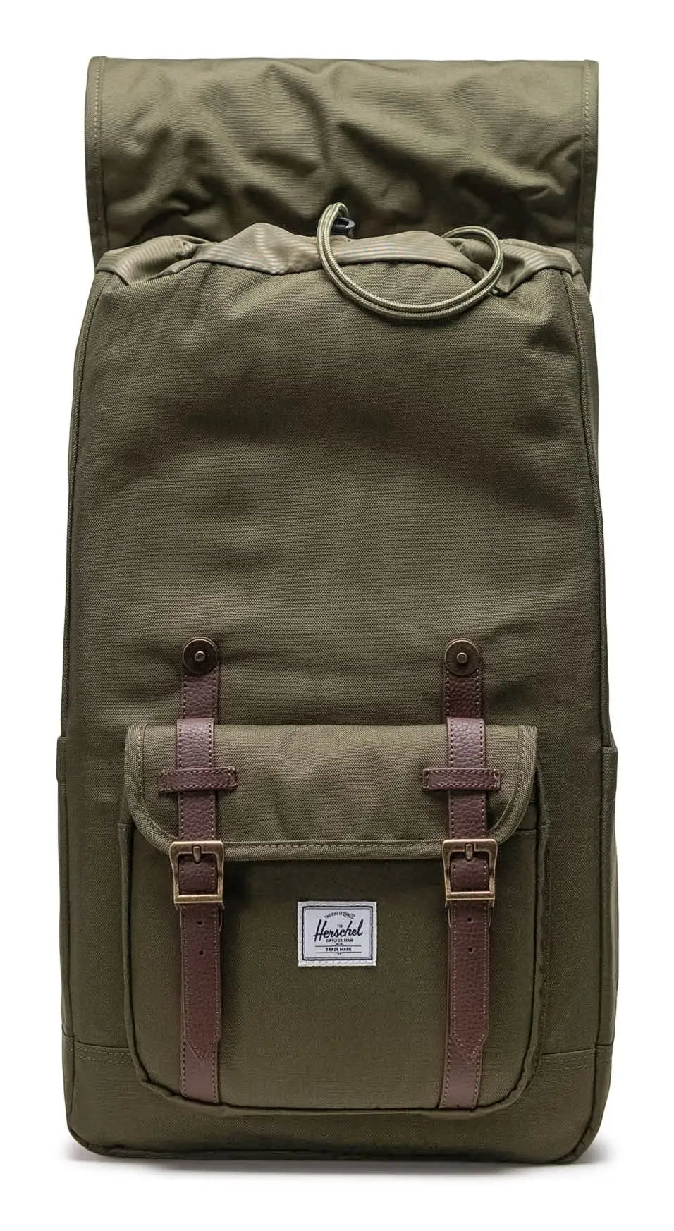 Herschel Little America – Freizeit-Rucksack – 30 l, recyceltes Material, olivgrün