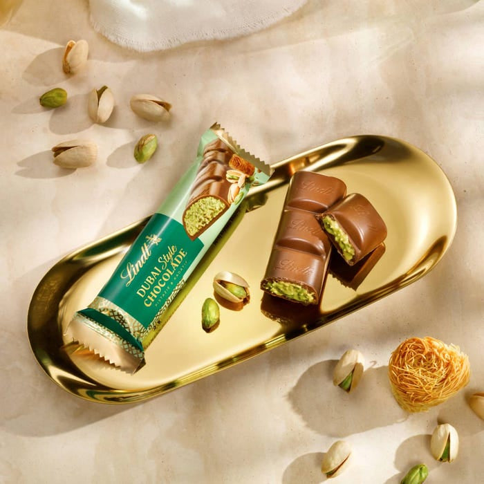 Lindt Dubai Style Schokoriegel – Pistazie – 40 g