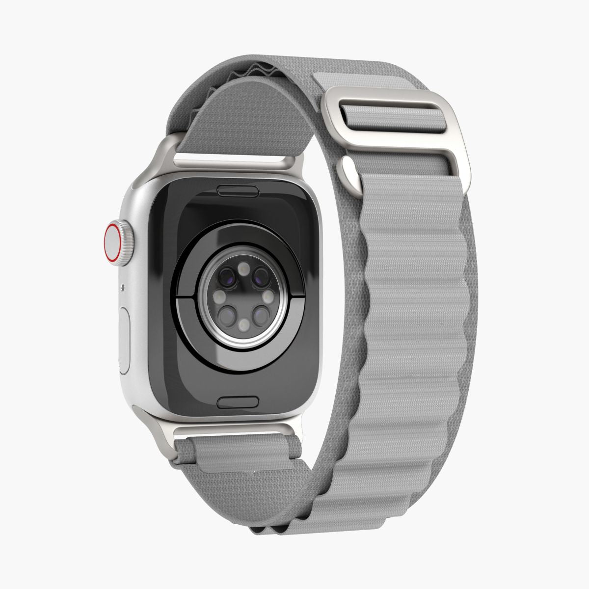 Vonmählen Action Loop Case 2 – Armband – für Apple Watch (diverse Grössen), Hellgrau, Nylon