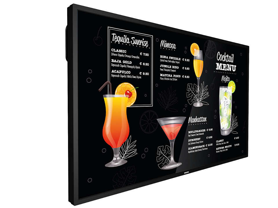 Philips 65BDL3117P/00 – 65" 4K Ultra HD Signage-Display, 700 cd/m², 24/7, Schwarz