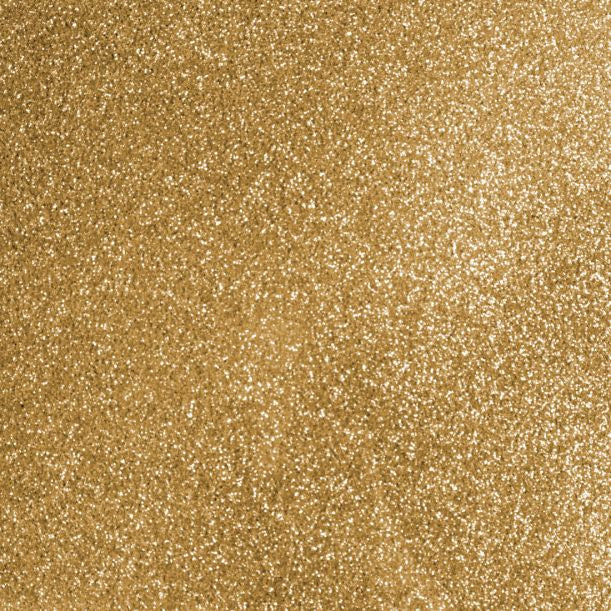 Cricut Aufbügelfolie Glitzer – Gold – 330 × 2700 mm – für Maker 3, Explore Air 3