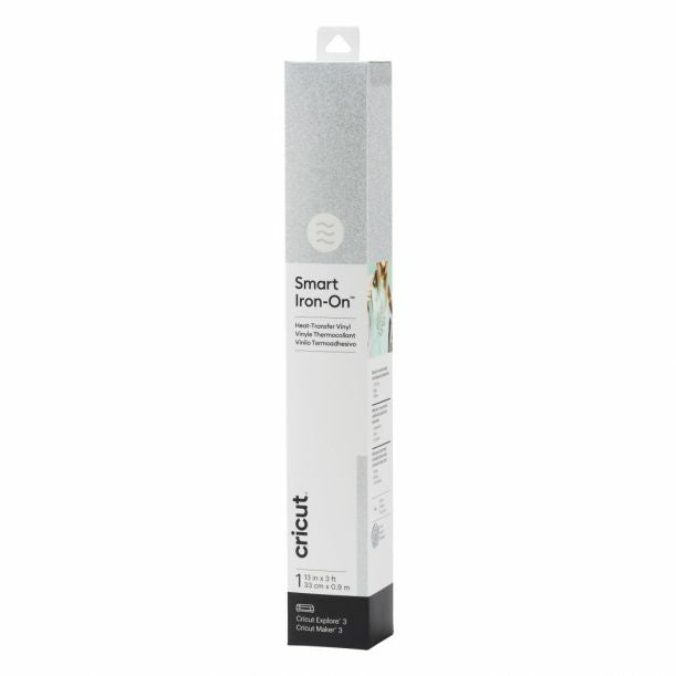 Cricut Aufbügelfolie – Silber – 330 × 910 mm – für Cricut Maker 3, Explore 3