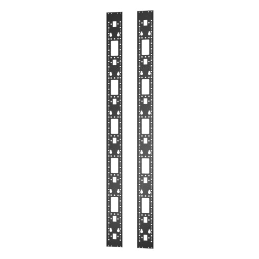 APC Regal-Schiene 0U, ER7RCC42 – 129 × 10 × 1'868 mm – für 42U-Racks – Zubehörkanal – Schwarz