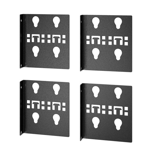APC Montagewinkel – 4er-Set für Easy Rack, Doppelbreite, 2 Paare, Schwarz