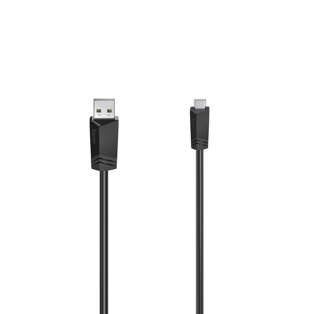 Hama USB-Kabel, Mini-USB zu USB-A, 0,75 m, USB 2.0, für Digitalkamera, Festplatte, MP3-Player