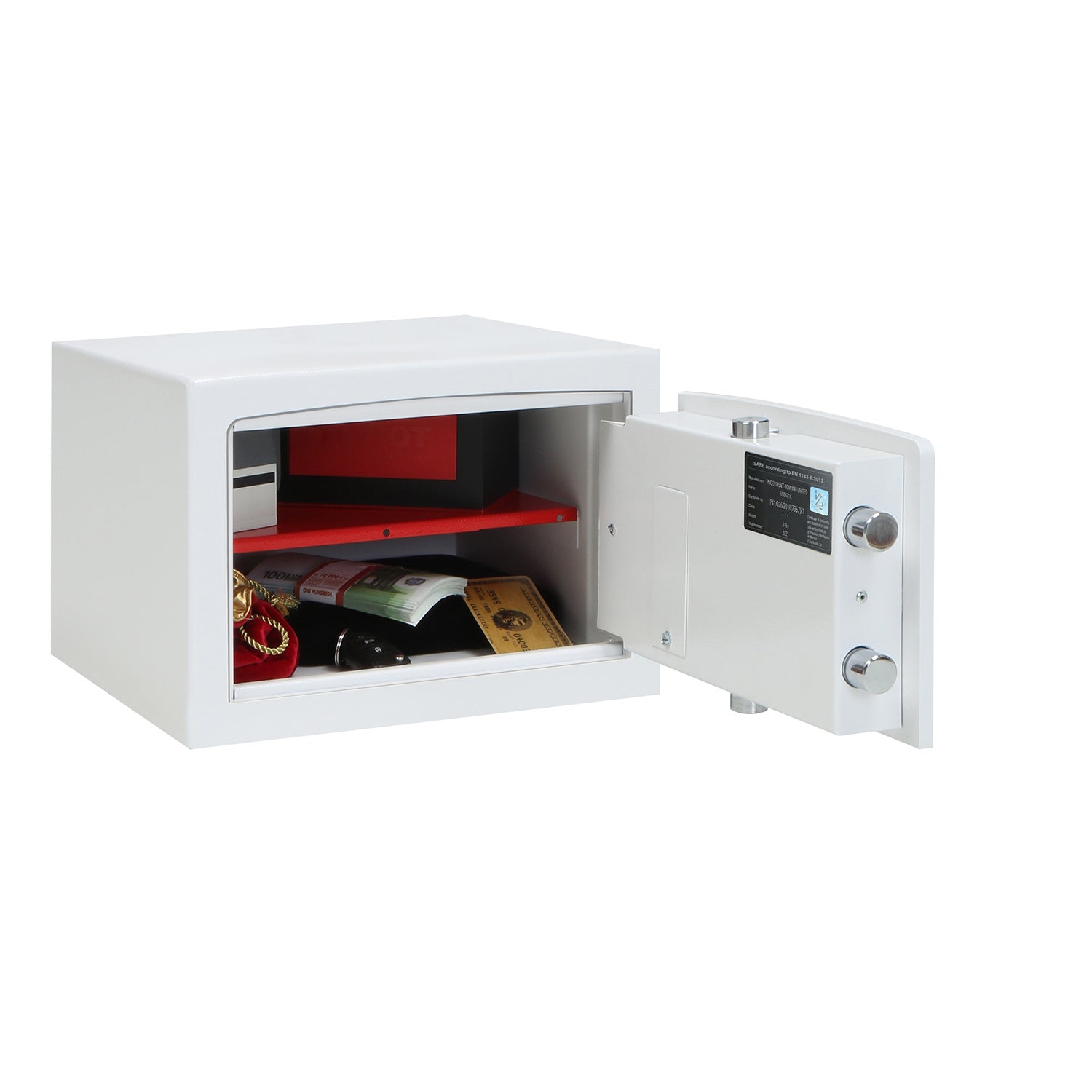 Phoenix Safe Co. Phoenix Tresor VENUS HS0671K – Schlüsselschloss – 14 l – Weiss
