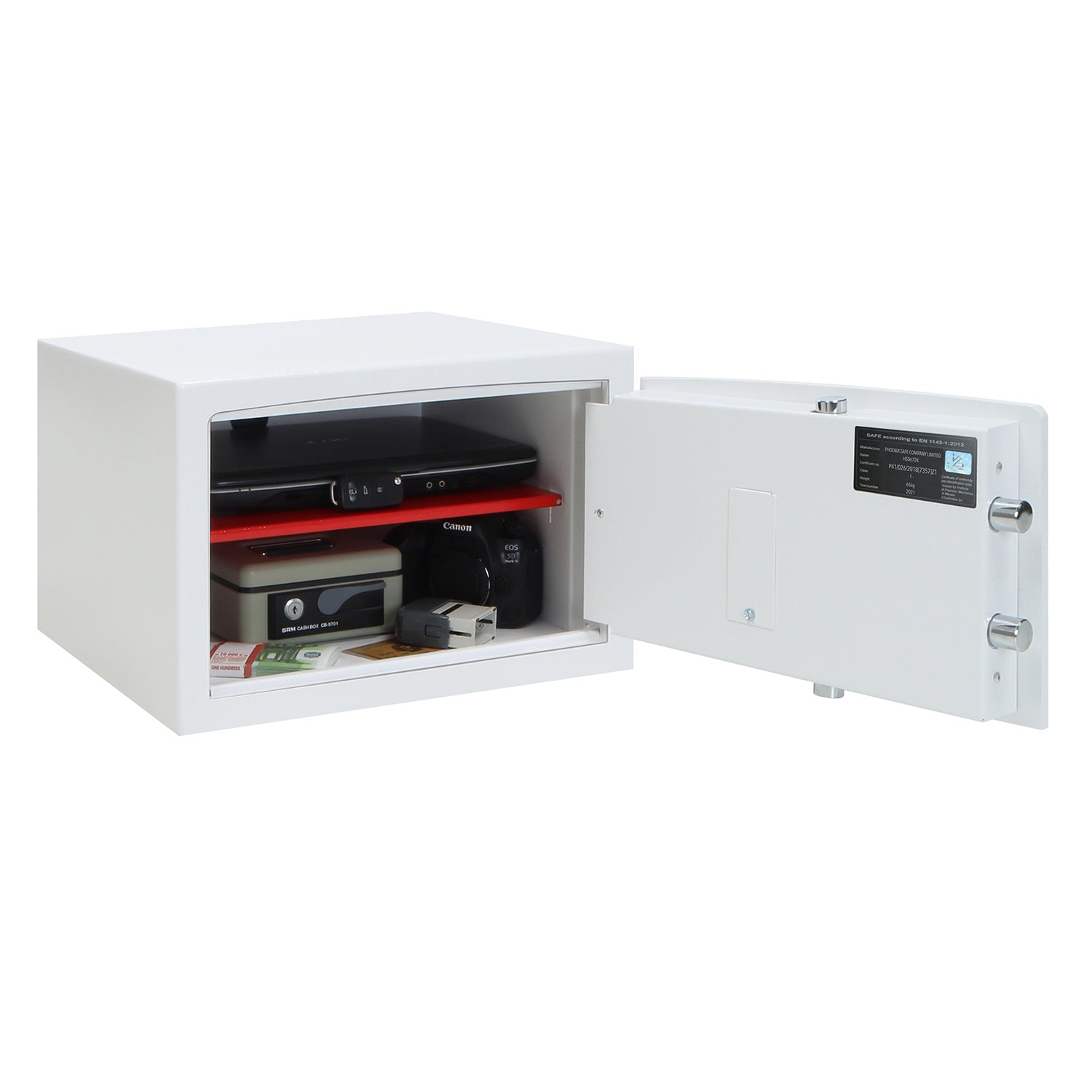 Phoenix Safe Co. Phoenix Tresor VENUS HS0672K – Schlüsselschloss – 29 l – Weiss