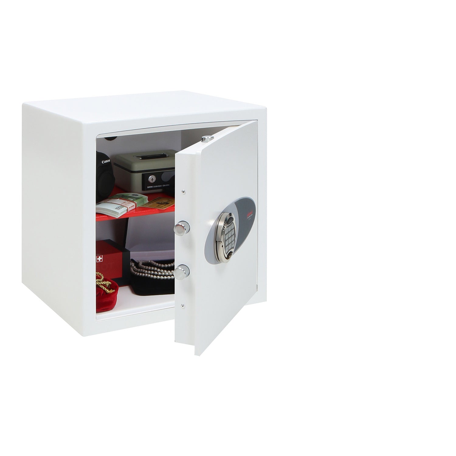 Phoenix Safe Co. Phoenix Tresor VENUS HS0673E – Elektronikschloss – 48 l – Weiss