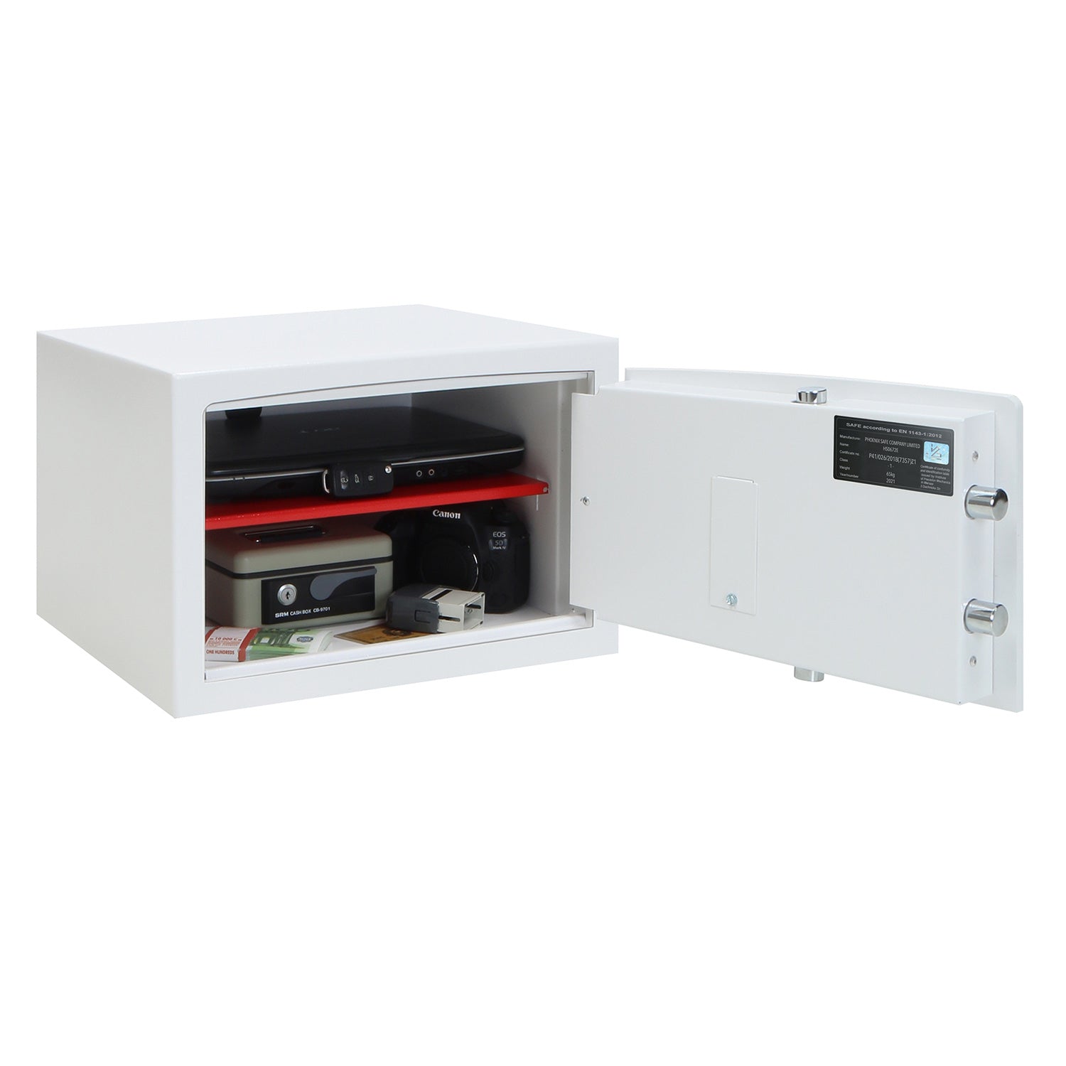 Phoenix Safe Co. Phoenix Tresor VENUS HS0672E – Elektronikschloss – 29 l – Weiss