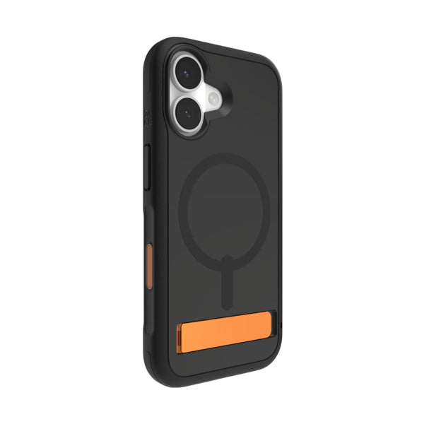 ZAGG Sedona Snap Backcover – für Apple iPhone 17, MagSafe, mit Ständer, Graphen, Schwarz, bis 4 m Sturzsicher