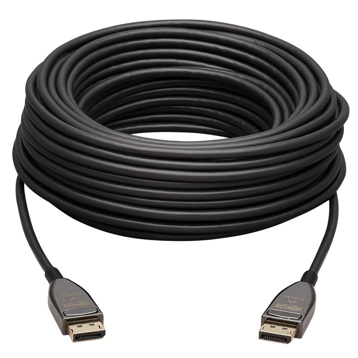 Tripp Lite DisplayPort Kabel DP 1.4 8K 60 Hz – 25 m – AOC, verriegelbar
