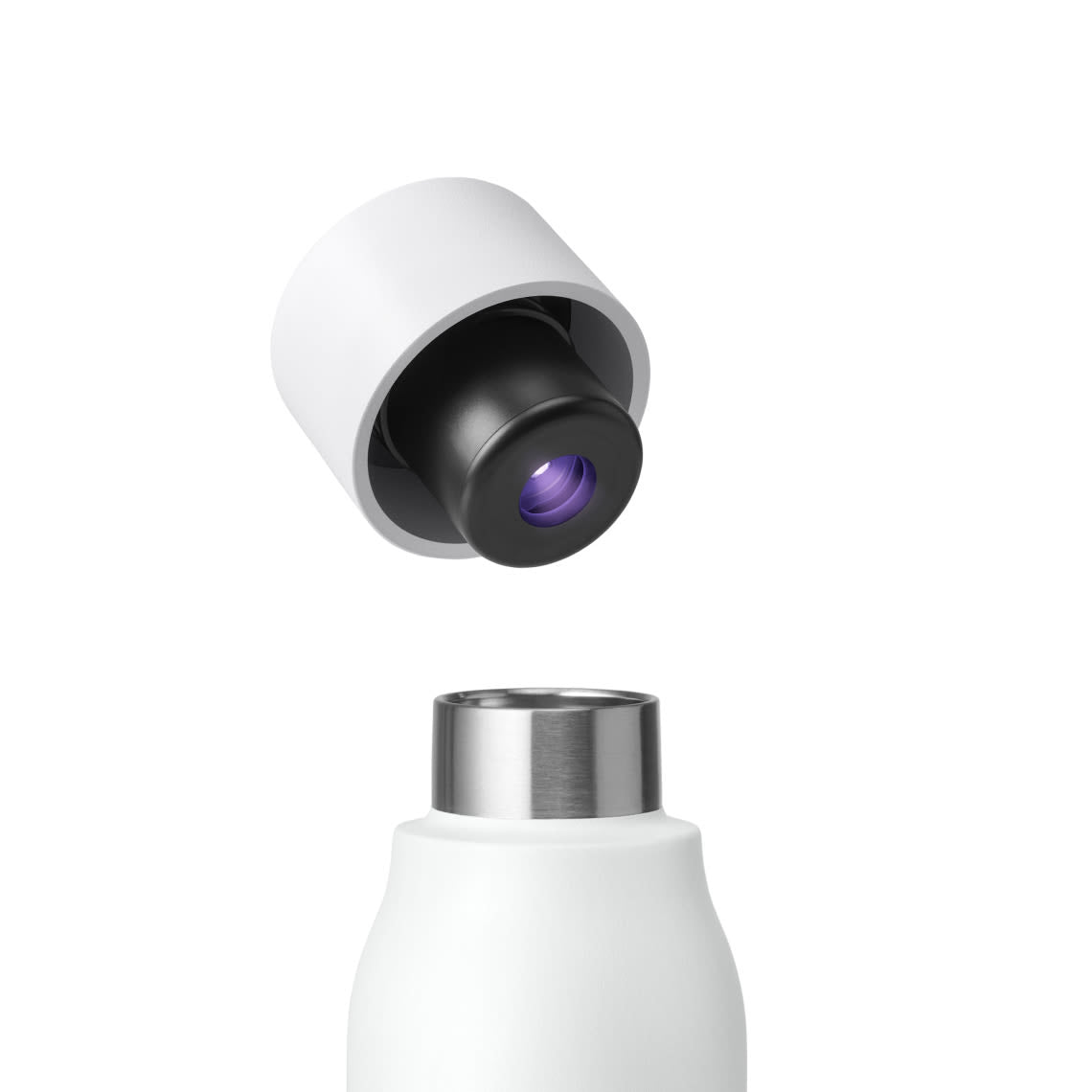 LARQ PureVis Isolierflasche 500 ml – doppelwandig 12 h heiss/24 h kalt, Edelstahl, Schraubdeckel