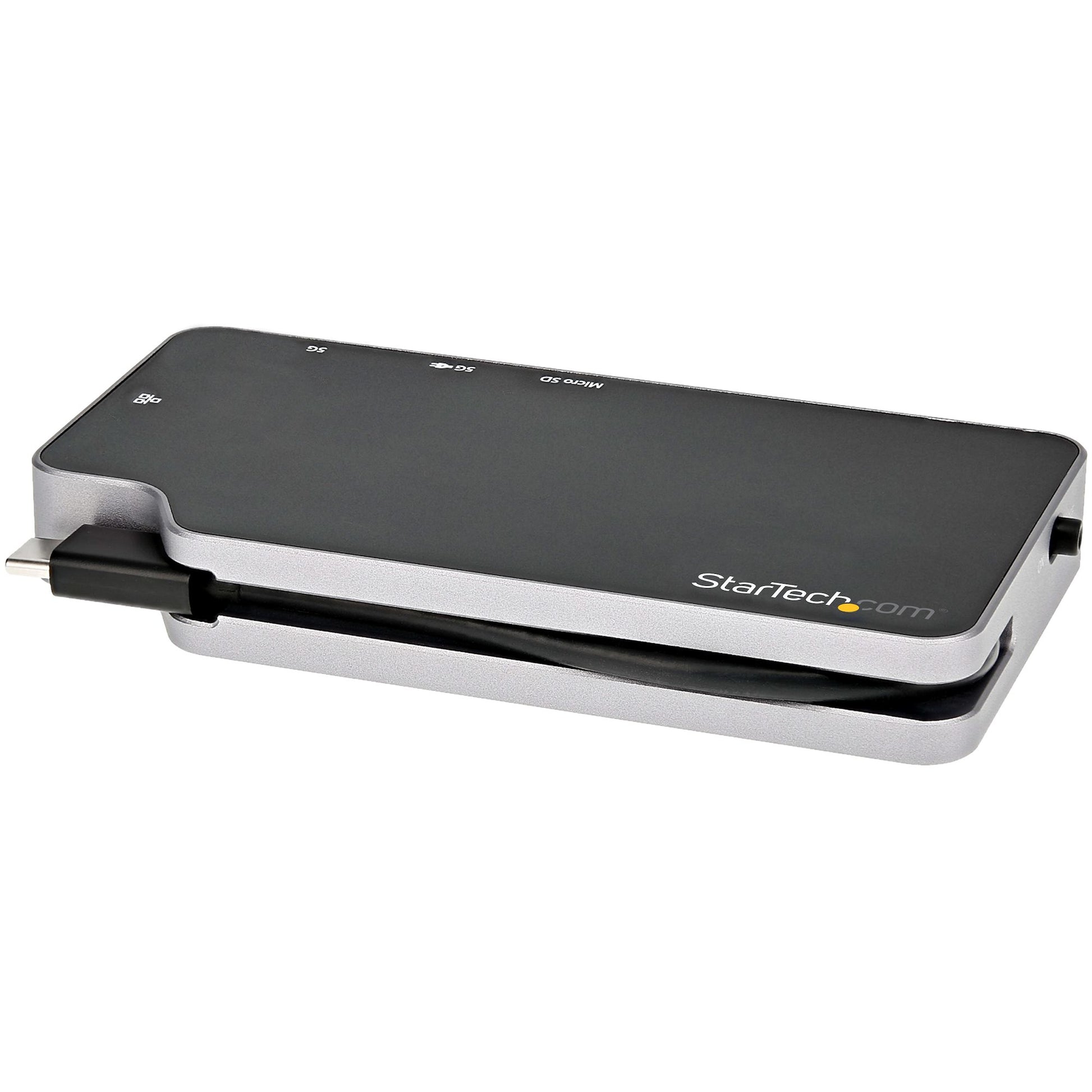 StarTech.com Multiport-Adapter – USB-C, HDMI, VGA, 1× USB-A, 100 W PD, GbE, microSD, für Windows/Mac