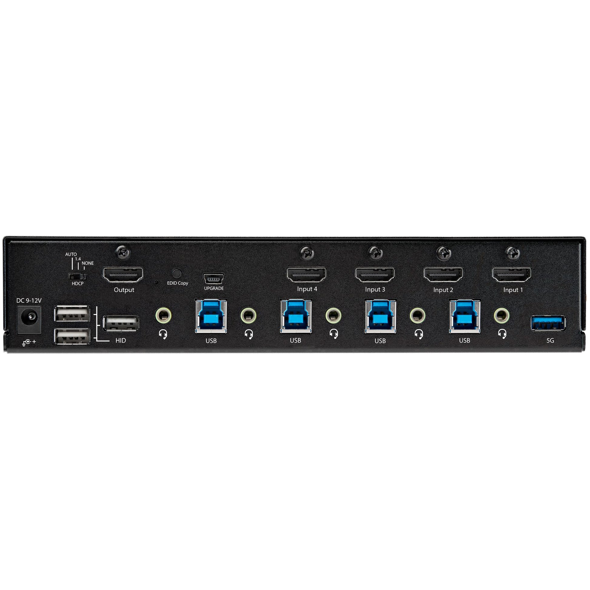StarTech.com 4-Port HDMI KVM-Switch – 4K/60 Hz, USB 3.0-Hub, Audio