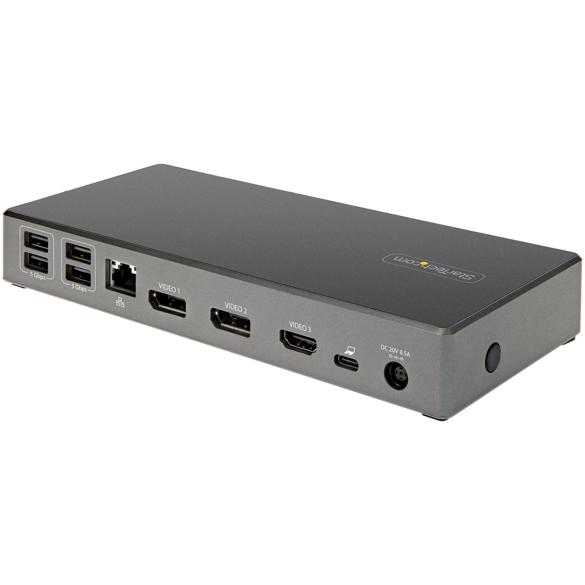 StarTech.com Dockingstation – USB-C, 2× DP, 1× HDMI, 4× USB-A, 2× USB-C, 100 W PD, GbE, für Windows/ChromeOS