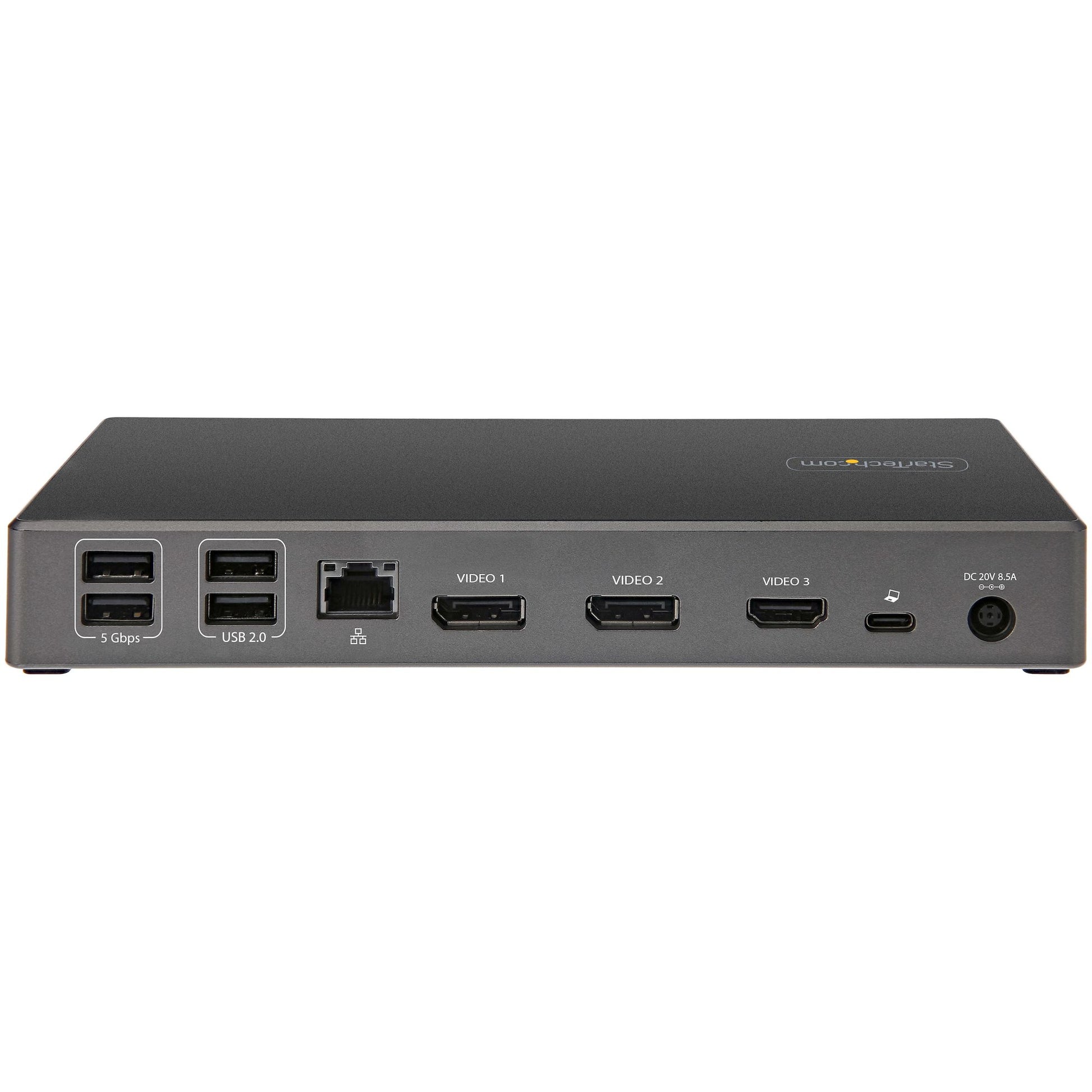 StarTech.com Dockingstation – USB-C, 2× DP, 1× HDMI, 4× USB-A, 2× USB-C, 100 W PD, GbE, für Windows/ChromeOS