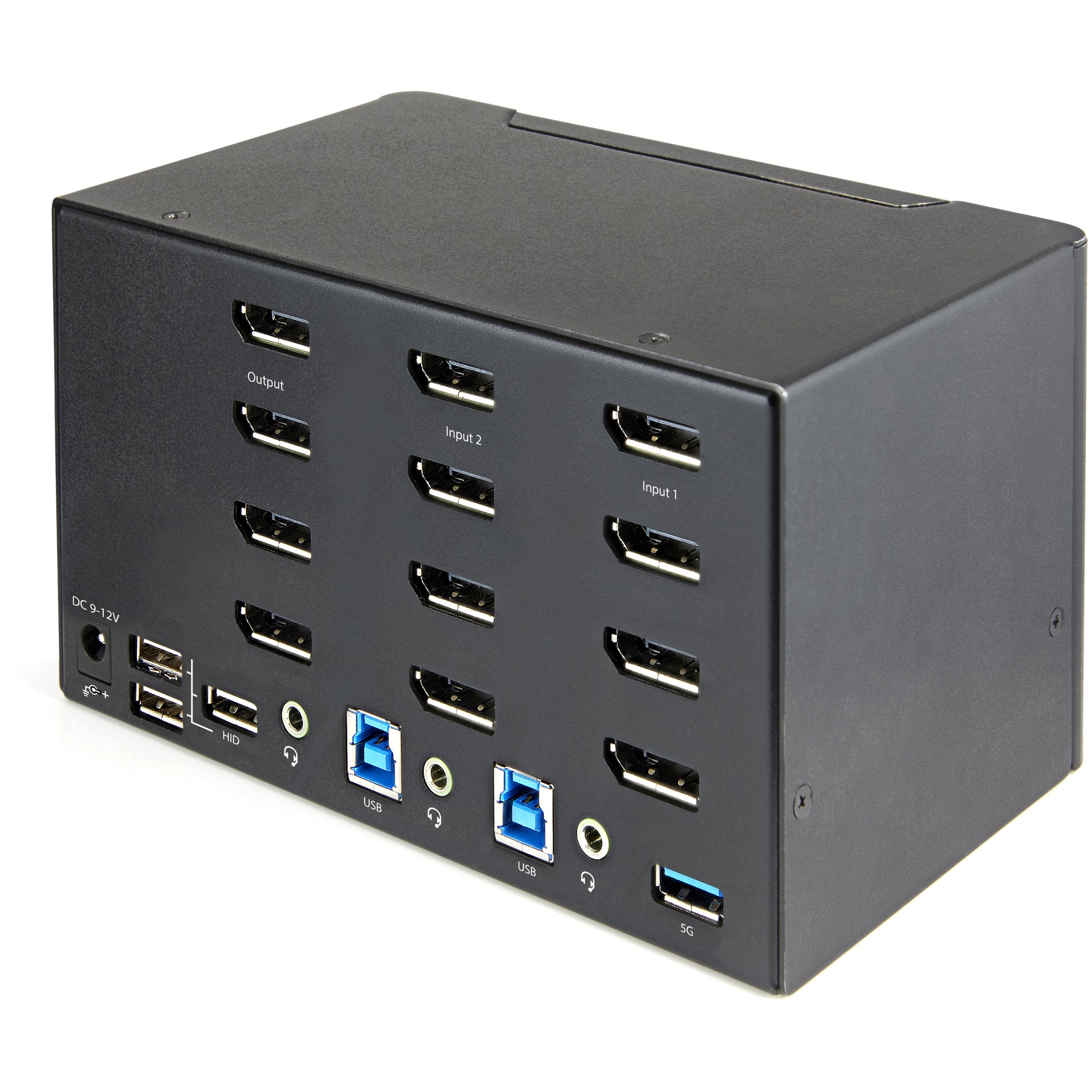 StarTech.com 2-Port Quad-View DP KVM-Switch – 4K/60 Hz, USB 3.0-Hub, Audio