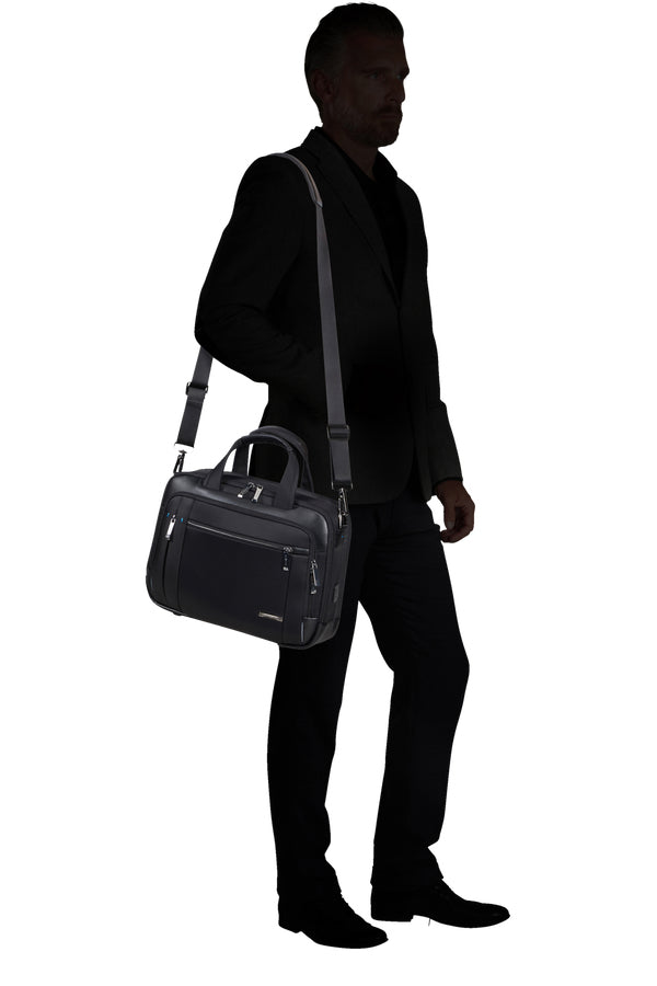 Samsonite Spectrolite 3.0 Notebook-Tasche – 12 l, Aufsteckfunktion, USB-Port, Polyester, Schwarz