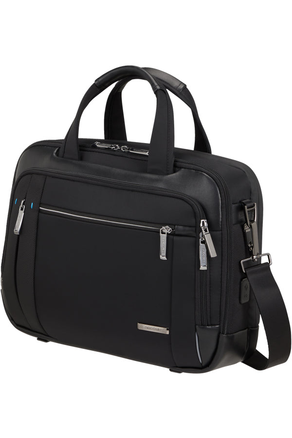 Samsonite Spectrolite 3.0 Notebook-Tasche – 12 l, Aufsteckfunktion, USB-Port, Polyester, Schwarz