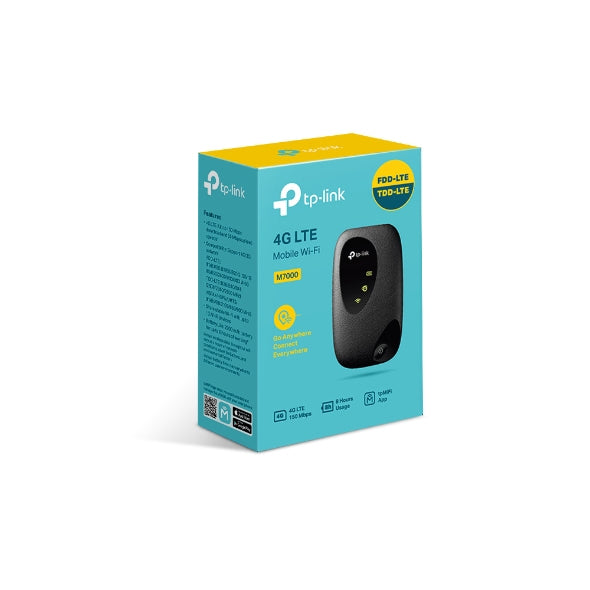 TP-Link M7010 – Mobiler 4G-Hotspot, Wi-Fi 4, 2,4 GHz, Micro-SIM, 2000 mAh, Schwarz