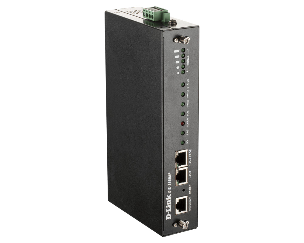 D-Link DIS-2650AP – Access Point – Wi-Fi 5 (2,4/5 GHz), 1,2 Gbit/s, GbE, PoE+, Wandmontage