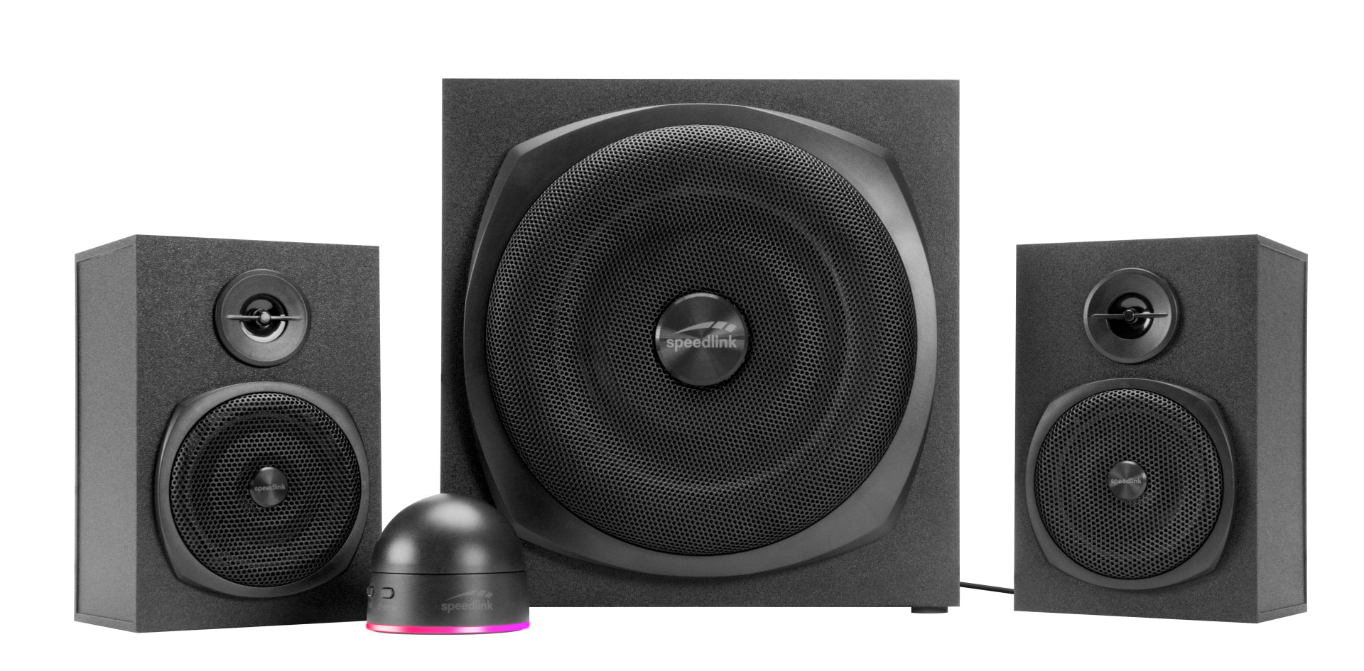 SPEEDLINK GRAVITY LT – PC-Lautsprecher – 2.1, 40 W, 3,5 mm, Schwarz