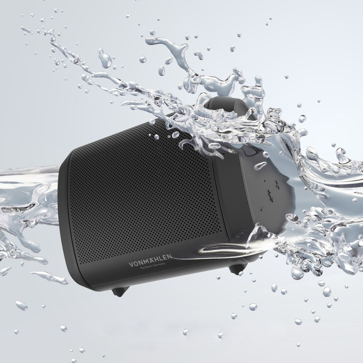 Vonmählen Air Beats Mini – Bluetooth-Lautsprecher – IPX6, 13 h Akku, Bluetooth 5.0, Schwarz