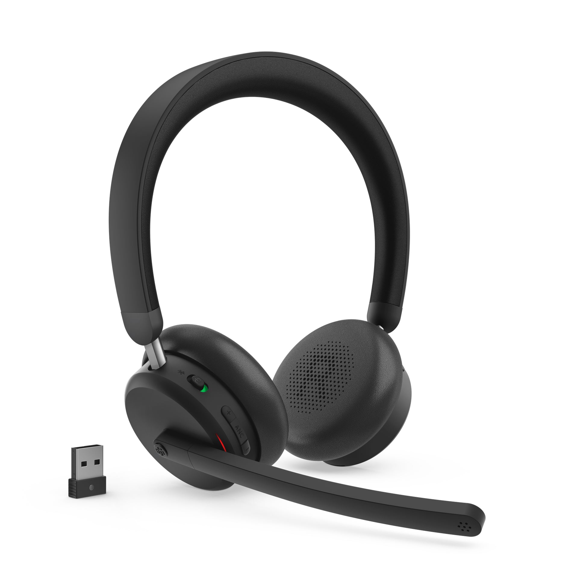 Lenovo 6550 – Duo Headset – Bluetooth, USB‑A – ANC – Schwarz – für Microsoft Teams – bis 60 h